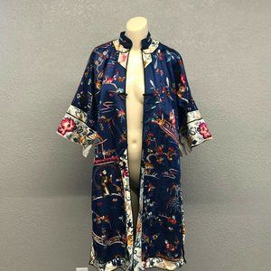 SOLD Antique 19th Century Hand Embroidered Silk